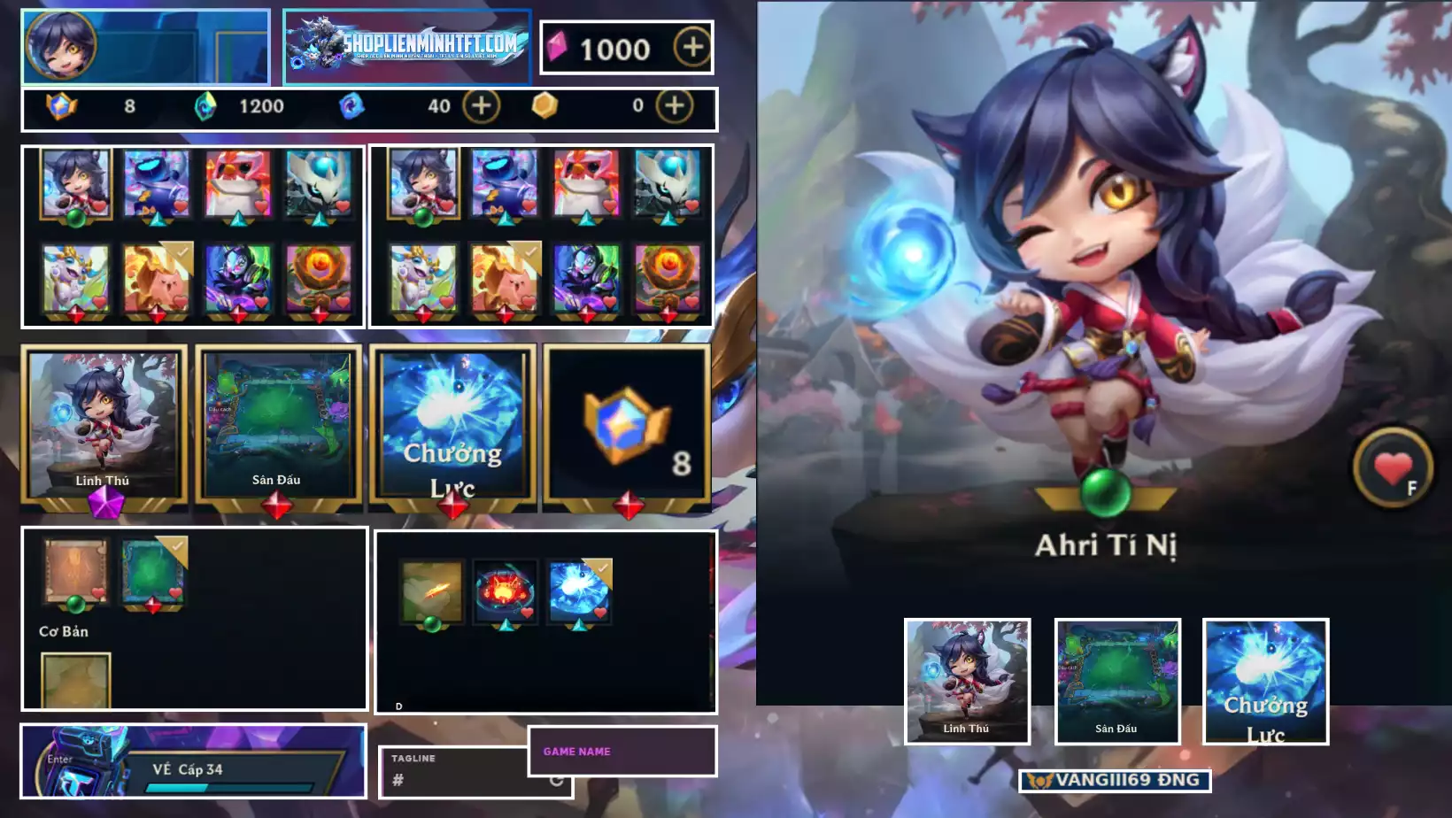 AHRI TÍ NỊ KÈM CHƯỞNG SÂN ĐỎ DƯ 8HUY CHƯƠNG CÒN ĐỔI TÊN